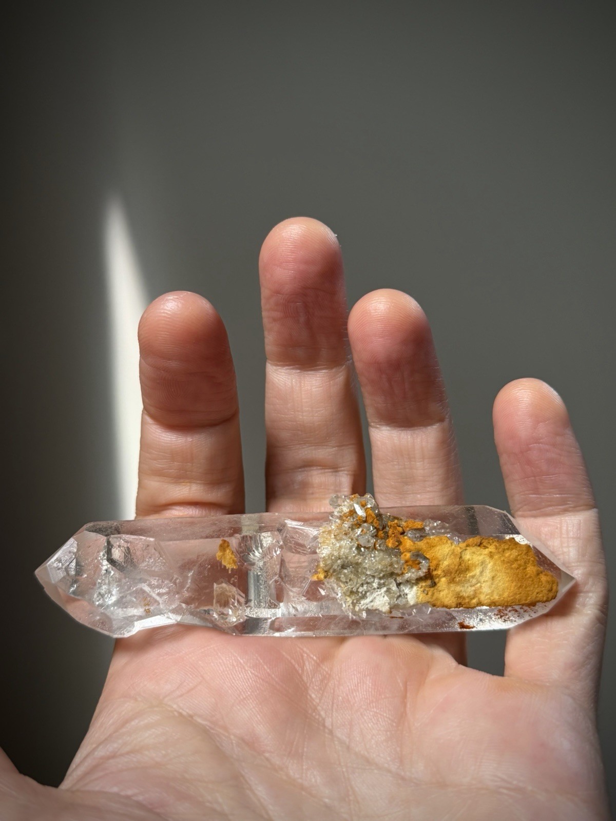 Double Terminated Quartz Inclusion Quartz Window Quartz Iron Quartz Brazil