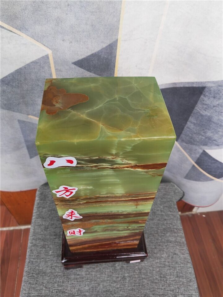 43 lb Natural Green Jade Cube Specimen Healing Afghanistan #C2