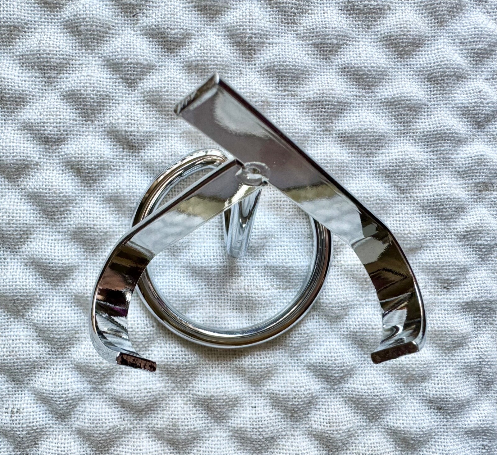 New Silver Tone Metal Display Holder for Stones & Crystals 2.5” – STAND ONLY