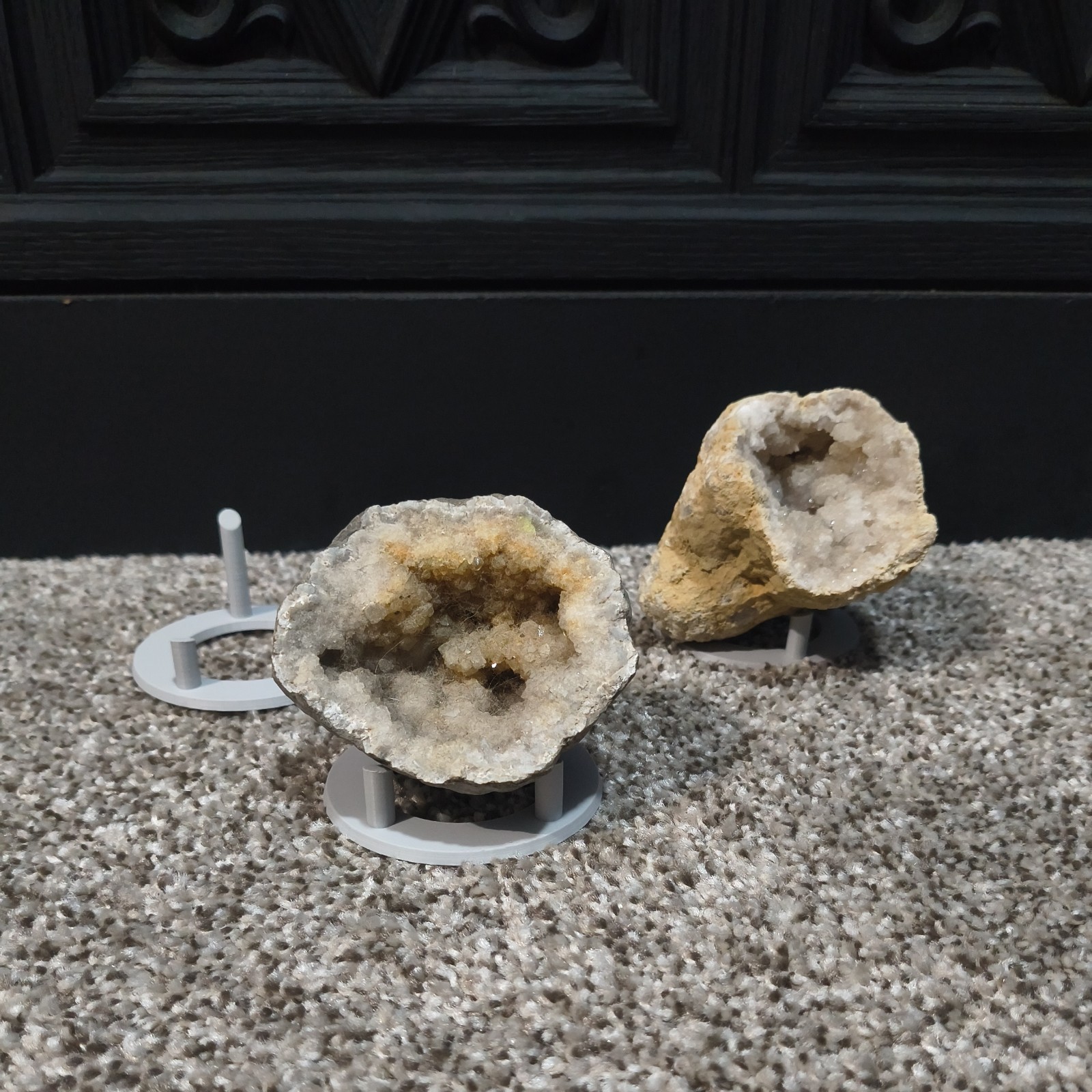 Geode Crystal Display Stand Set of 3 ring holder 3D Printed