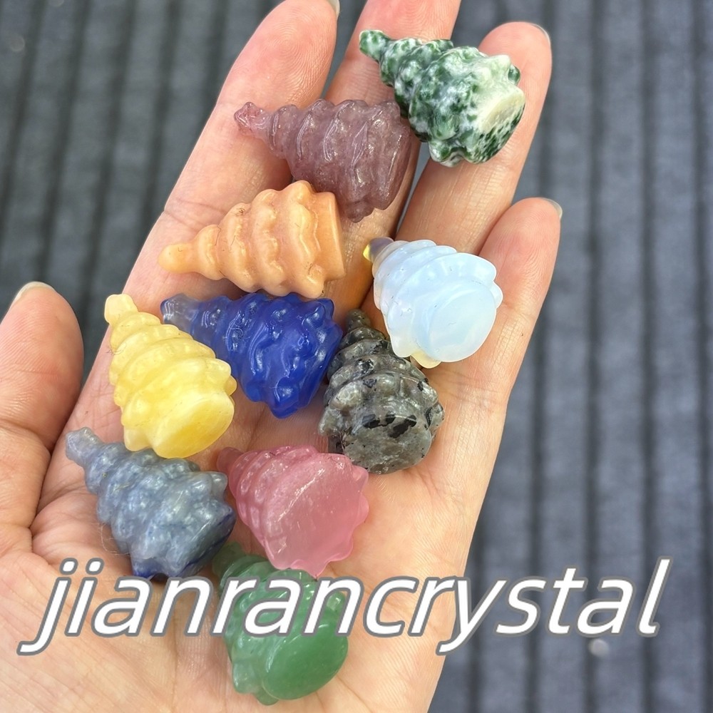 50pcs MIX Natural Quartz Crystal Christmas Tree Skulls Carved Skull Wholesale