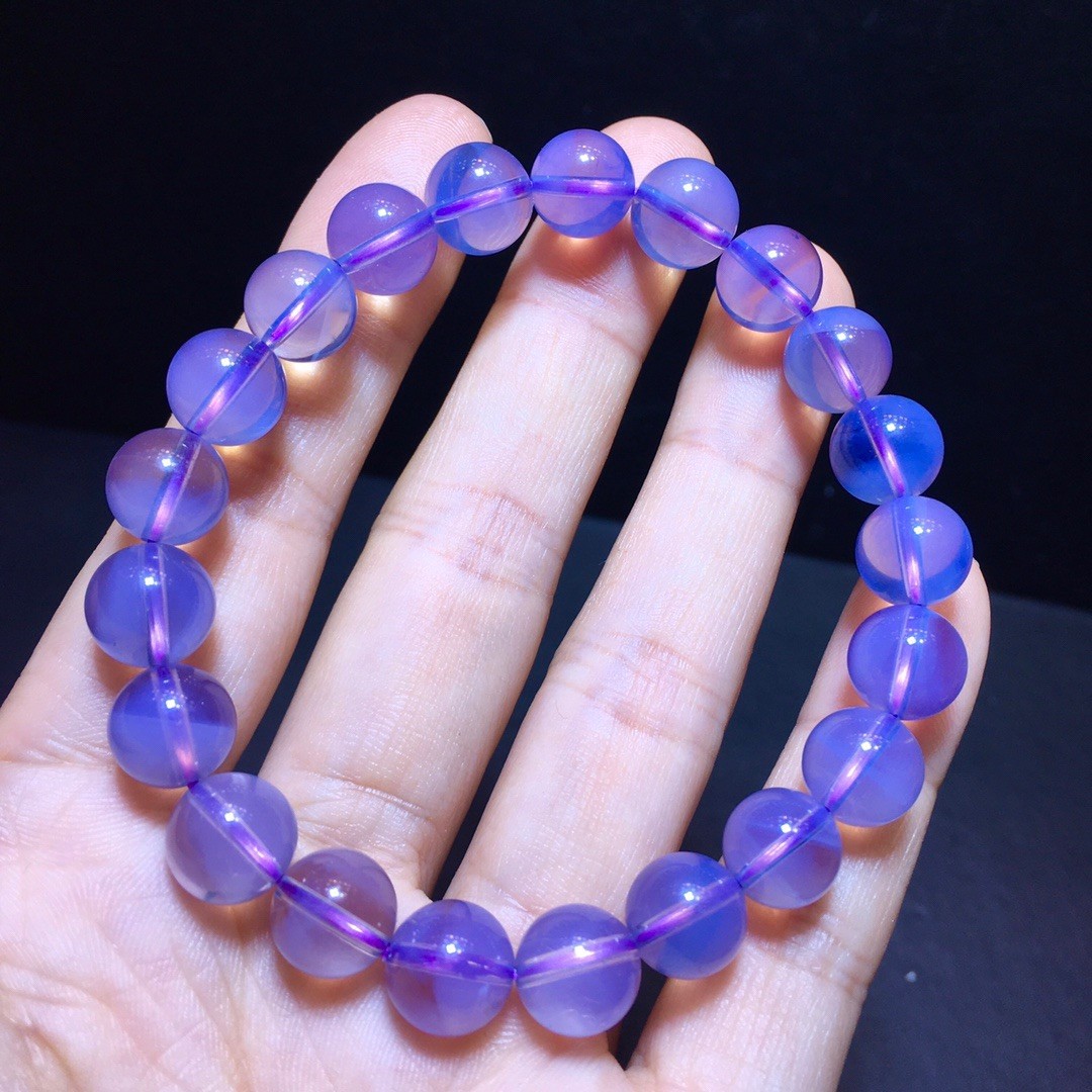Natural Amethyst Crystal Lilac Purple Cream Body Chain