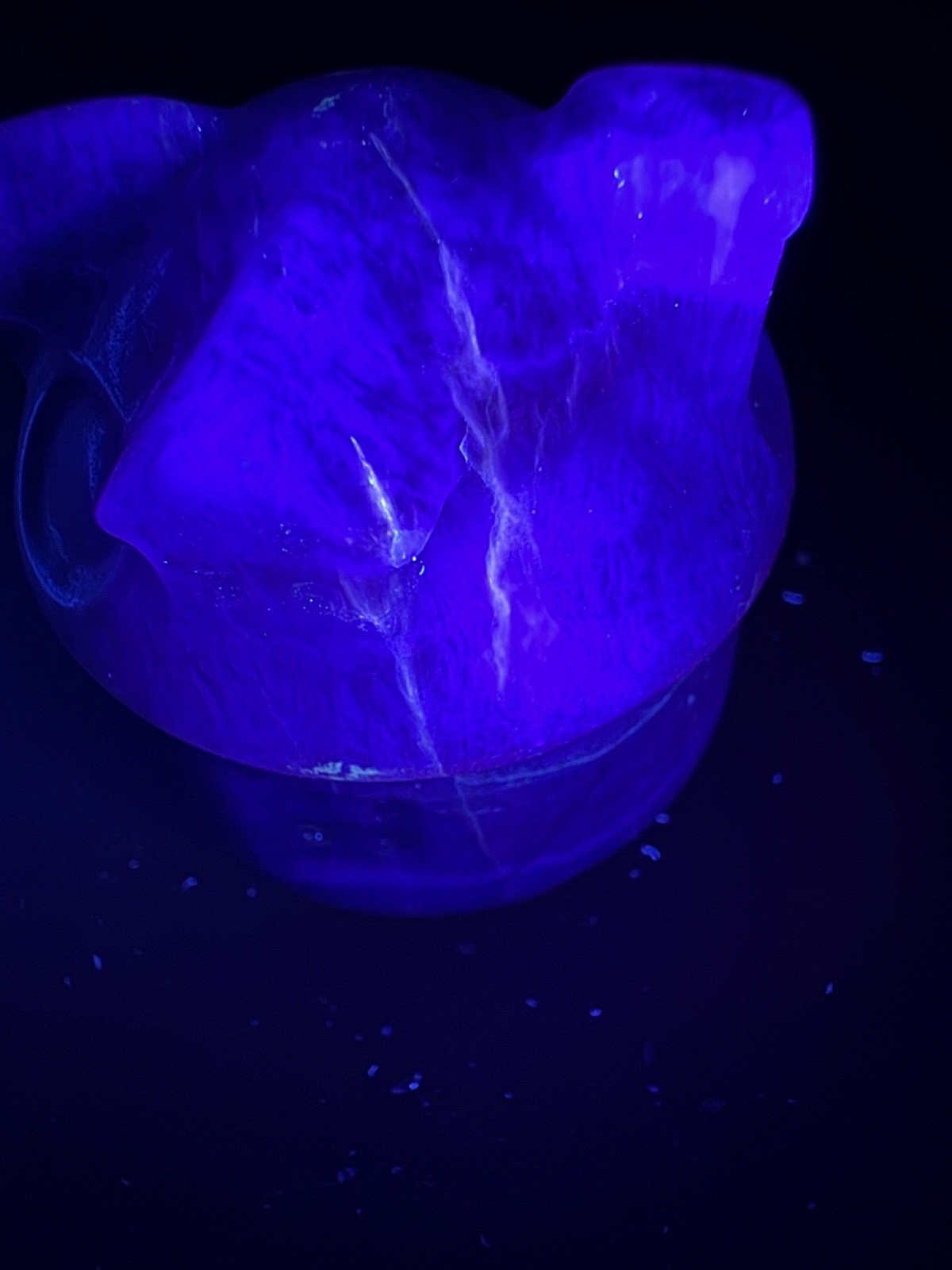 6399 Purple Fluorite Carved and Polished Fairy House 125g