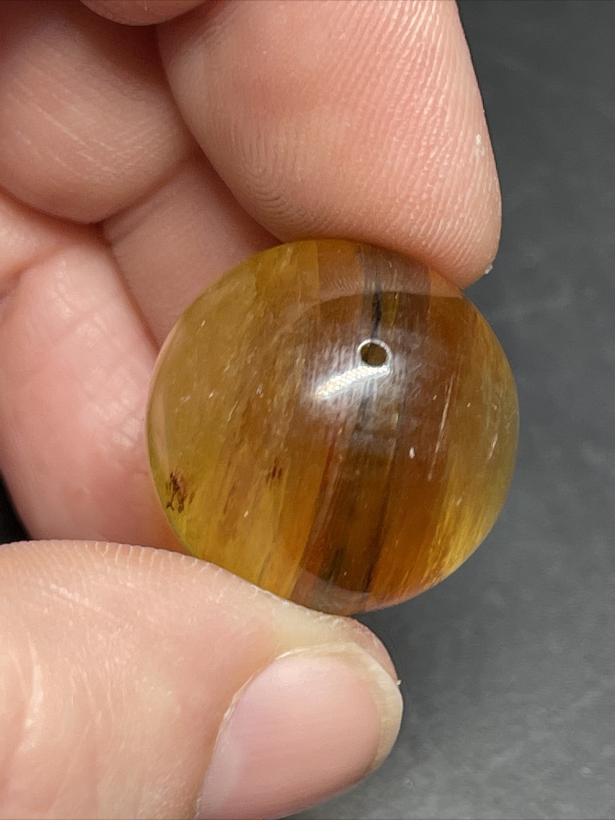 Yellow Mica Mini Sphere Ball Orb Marble Crystal 20.2mm