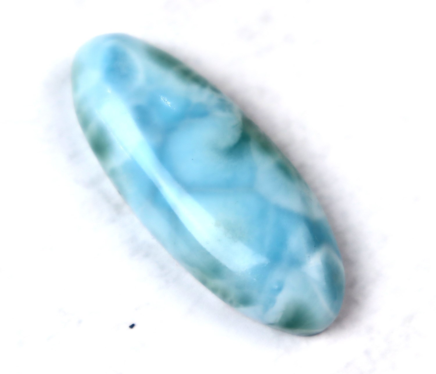 Charming Design Natural Sky Blue Larimar Cabochon 43mm