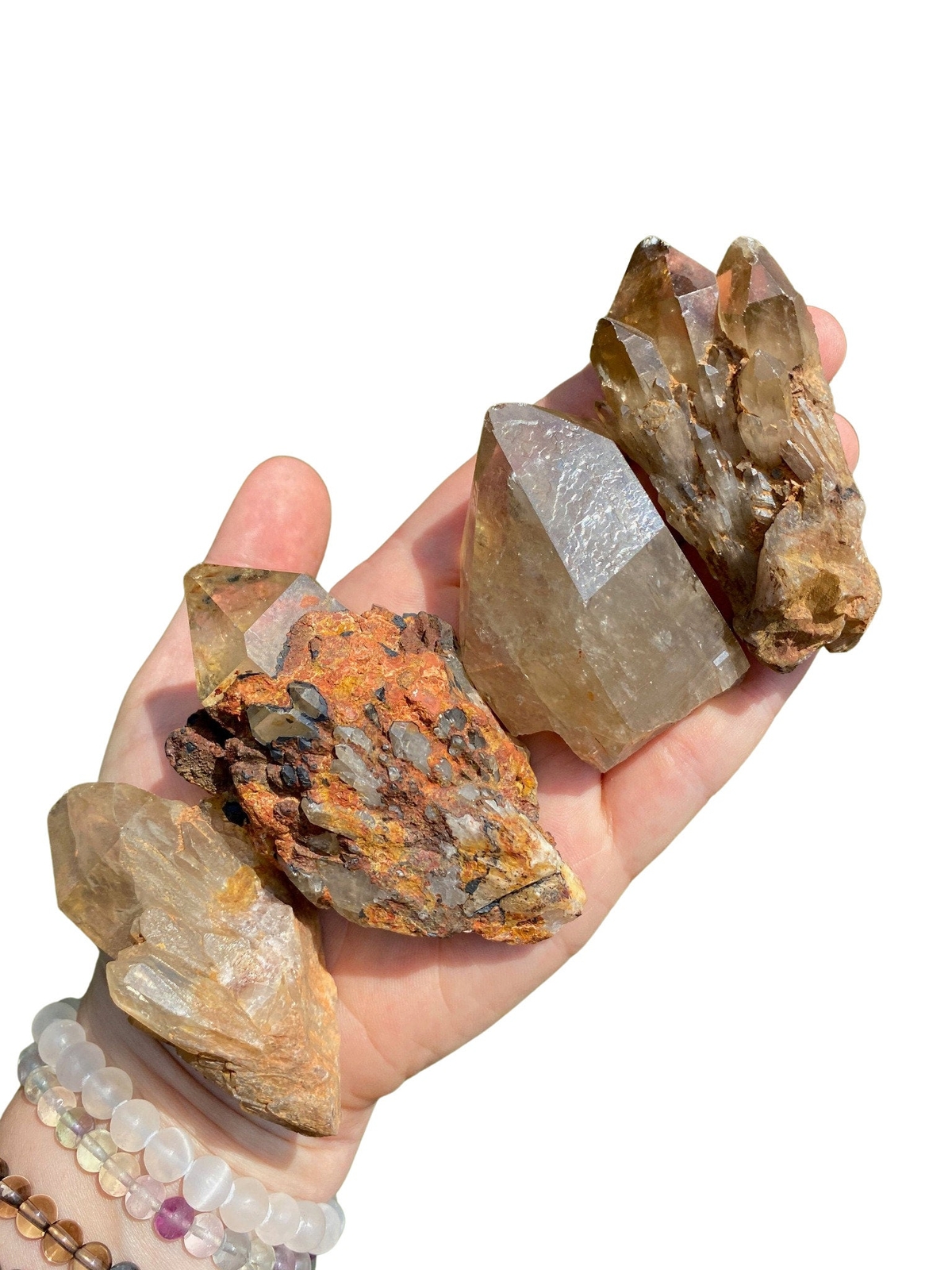 Raw Kundalini Citrine (Natural) Crystal Cluster, Natural Citrine from Congo