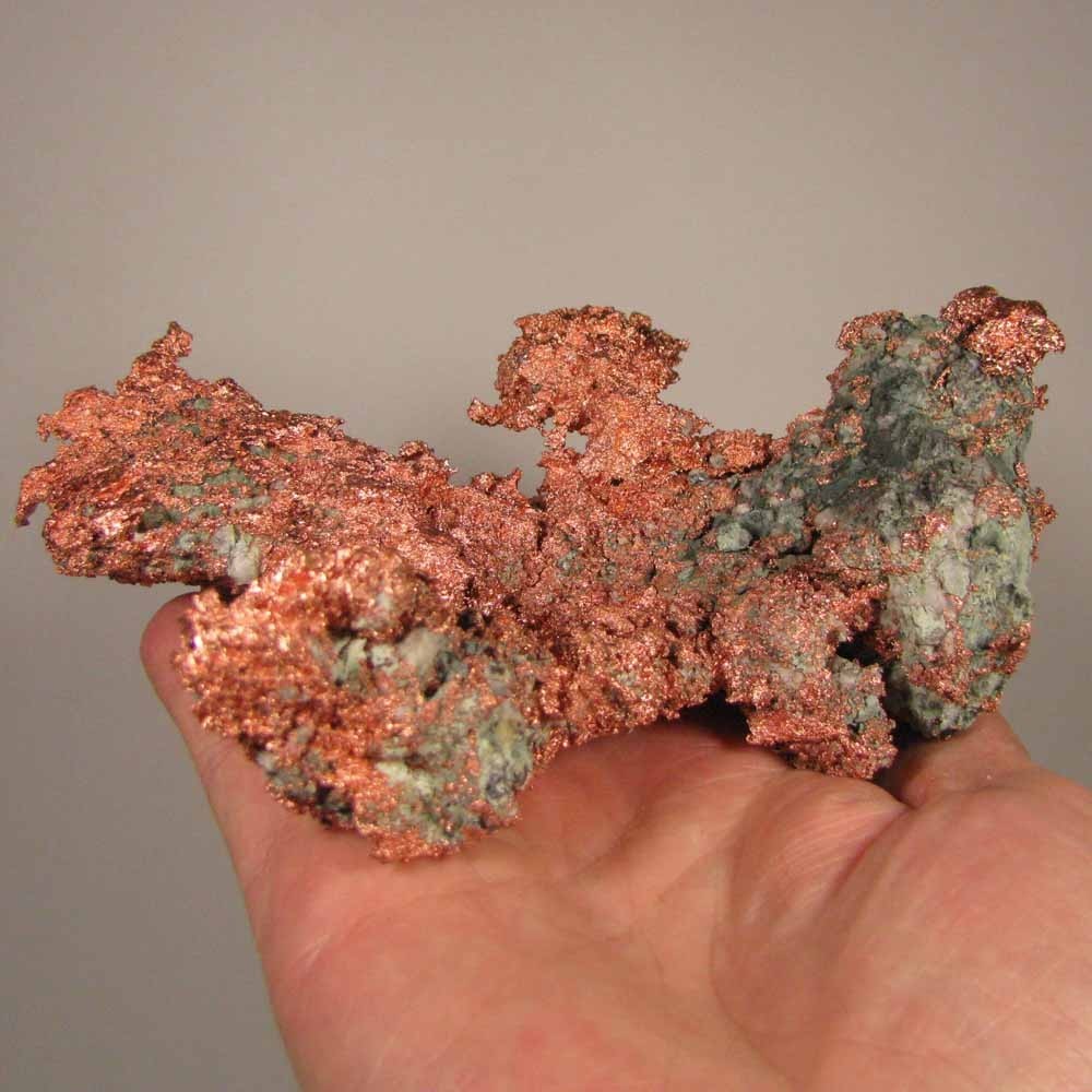 6″ Rough NATIVE COPPER Specimen – Keweenaw Peninsula, Michigan – 2.9 lbs.