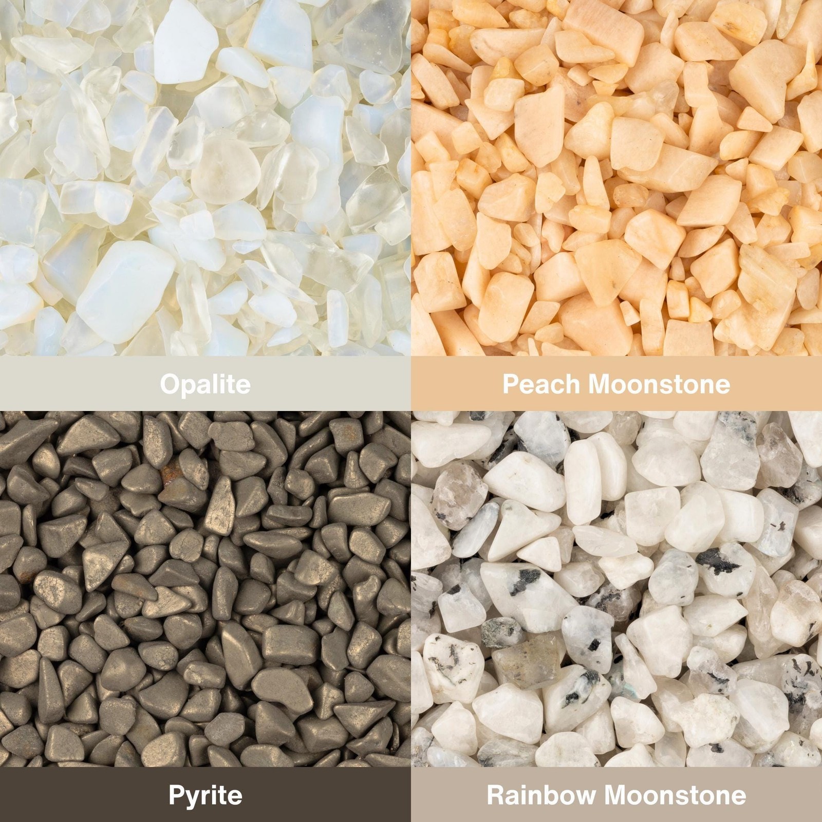 Crystal Chips 5-10mm, Mini Tumbled Crystals for Candle, Jewelry, Grids, 1 oz bag