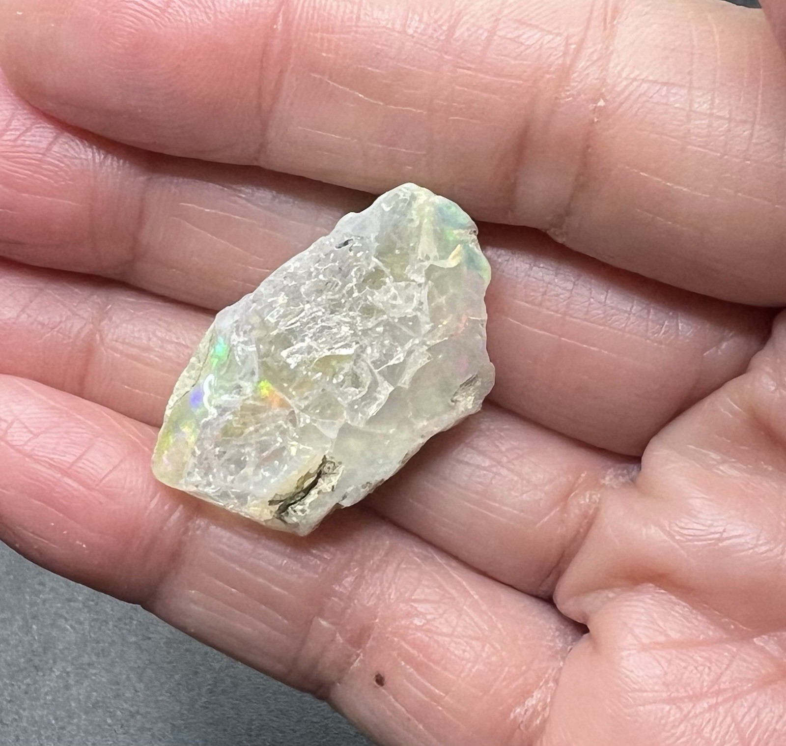 Ethiopian Welo Genuine Opal 5.9g Almost 1 1/2in AWESOME FLASHES