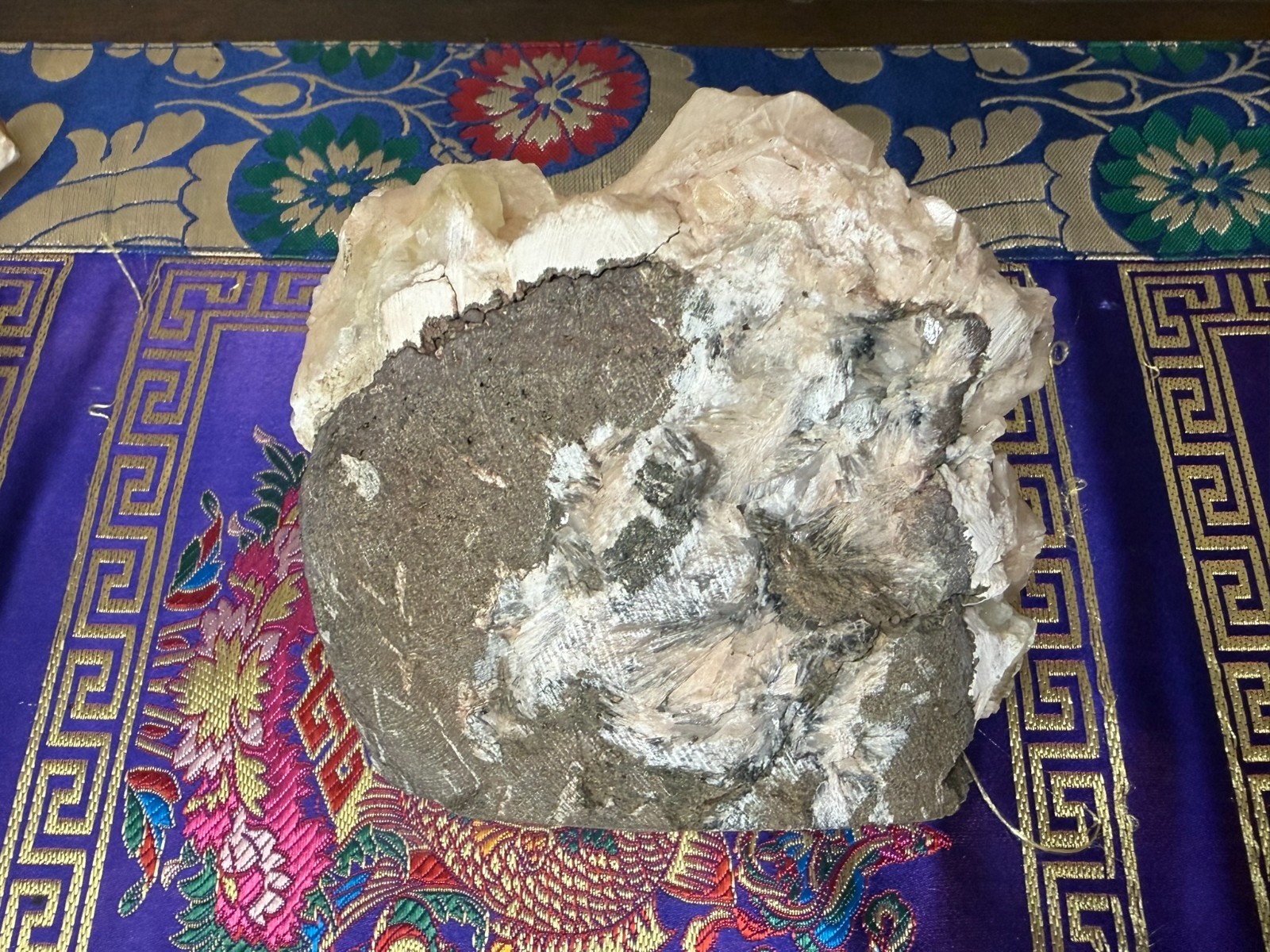 Large 3.4lb Green Apophyllite Peach Stilbite Heulandite Crystal Cluster 5.25″