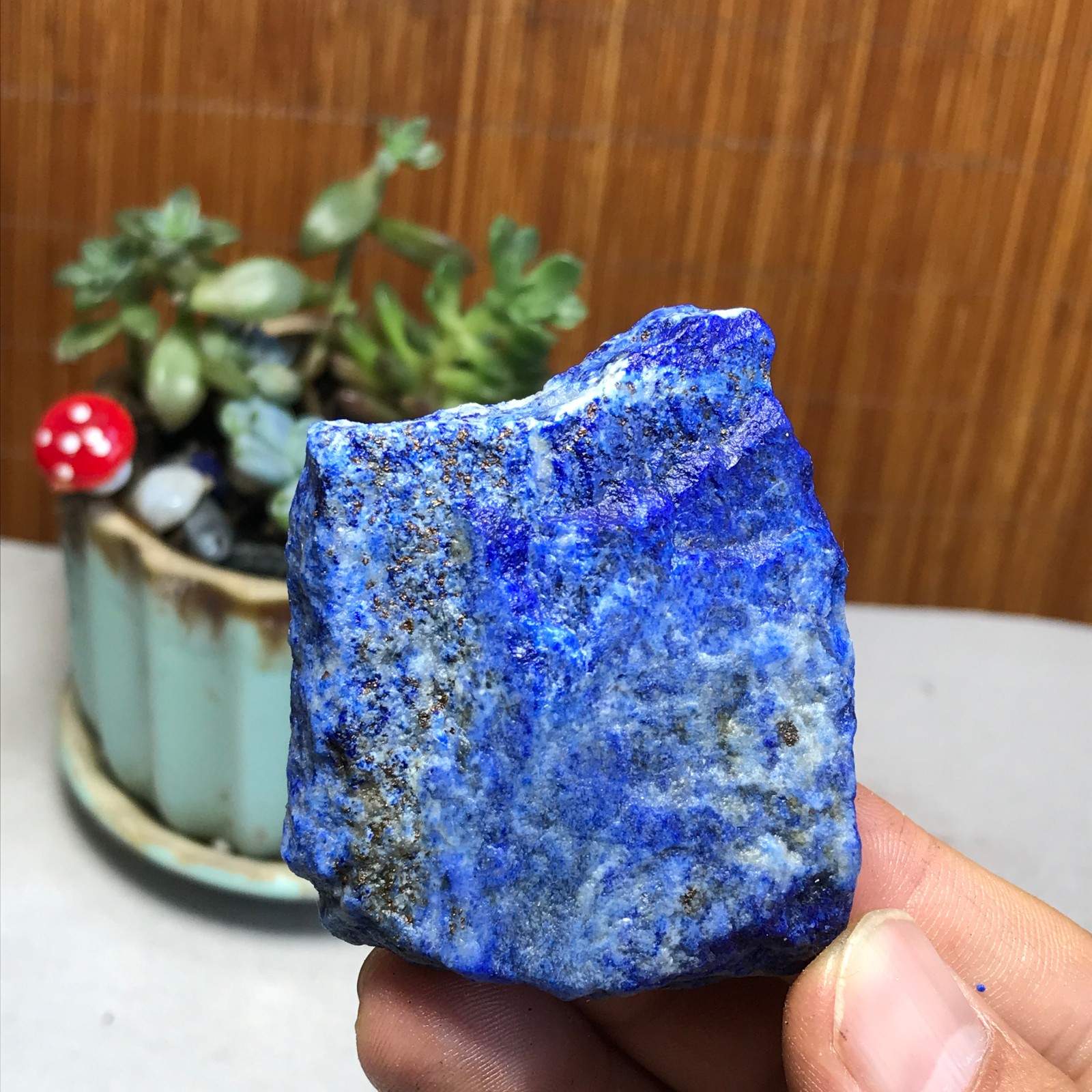 75g Natural lapis lazuli Crystal gemstone Rough Mineral Specimen healing A5696