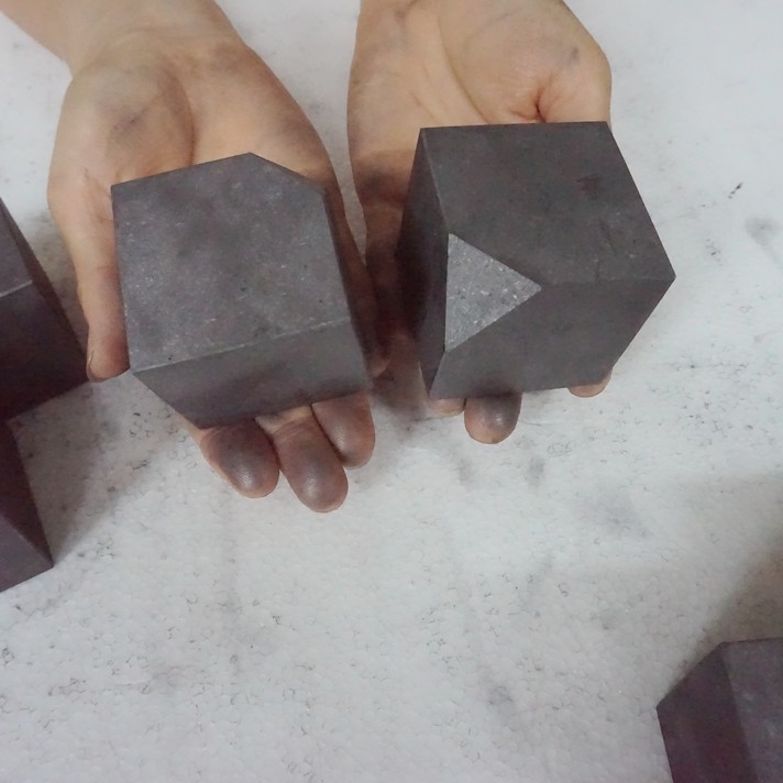 4.5LB 10 Natural Shungite Protect Radiation Crystal Square Heptahedron Healing