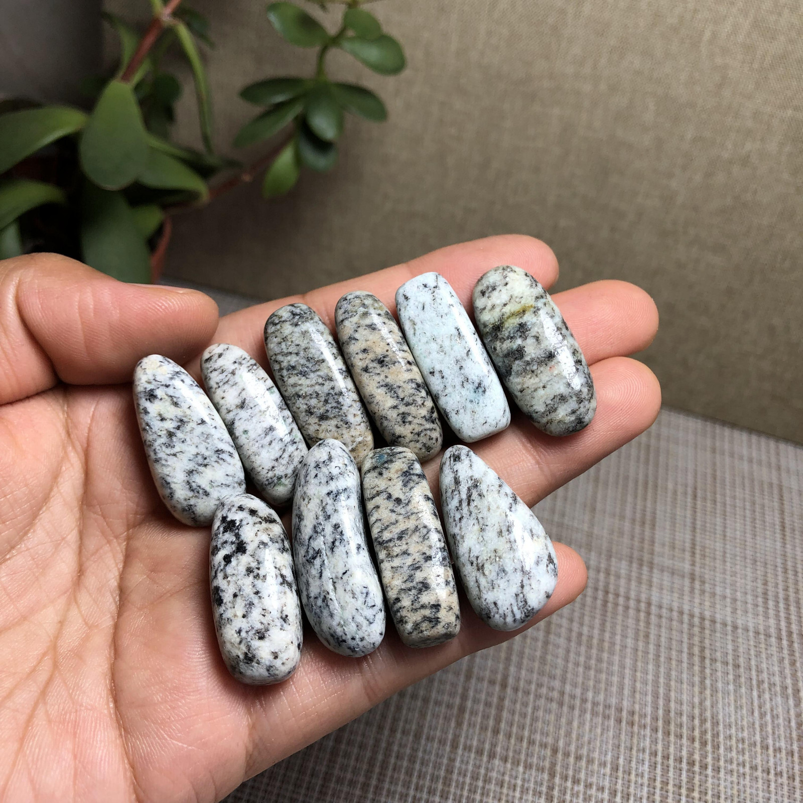 10Pcs NATURAL k2 gemstone crystal Polish specimens Tumbled 66g A3022