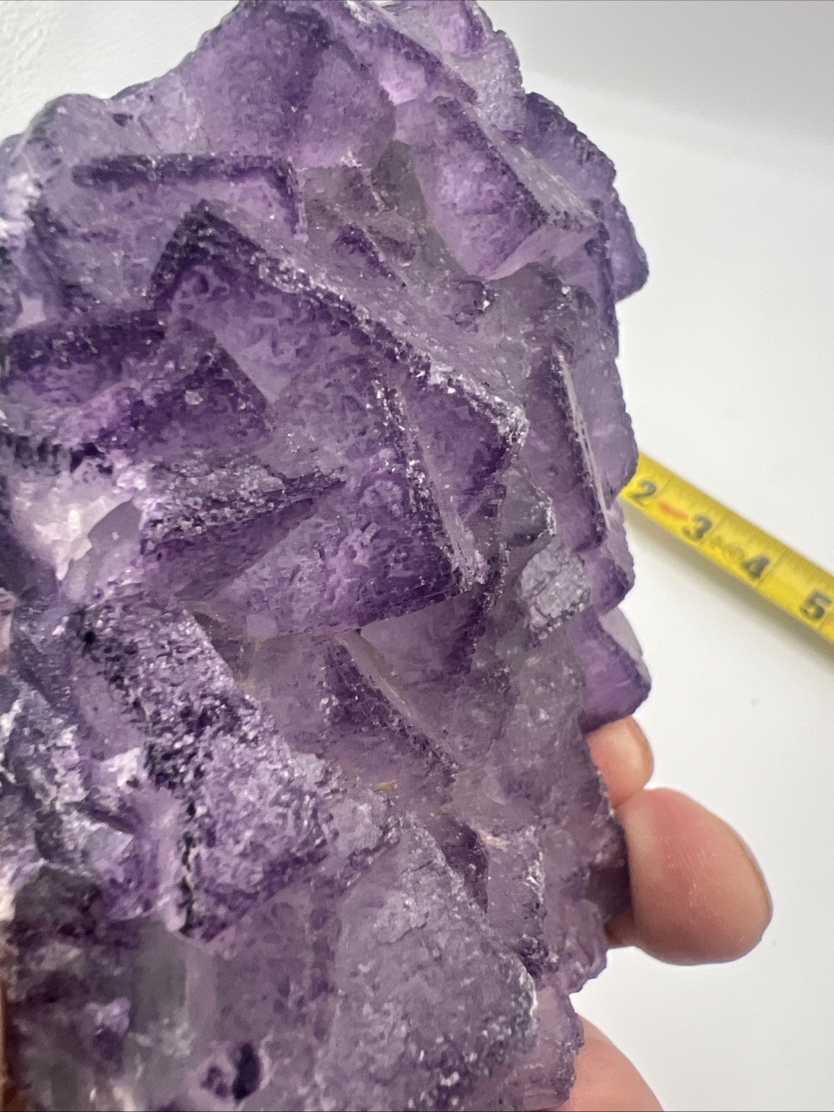1.8 Pound! Natural Guizhou QR Code Fluorite W/ Stand! Amazing Quality!US Seller