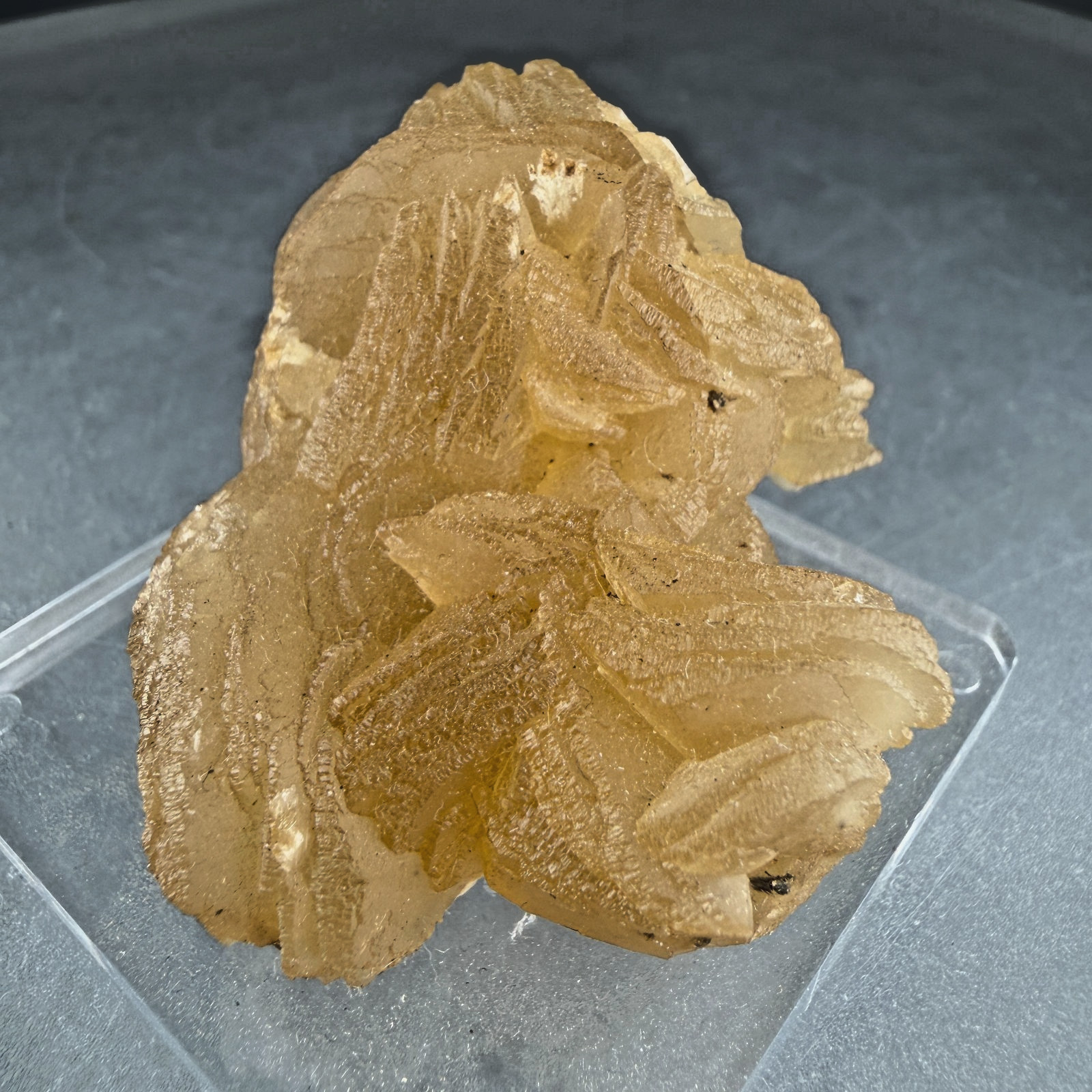 Nice Orange Calcite Crystals: Minerva No. 1 Mine, Hardin County, Illinois