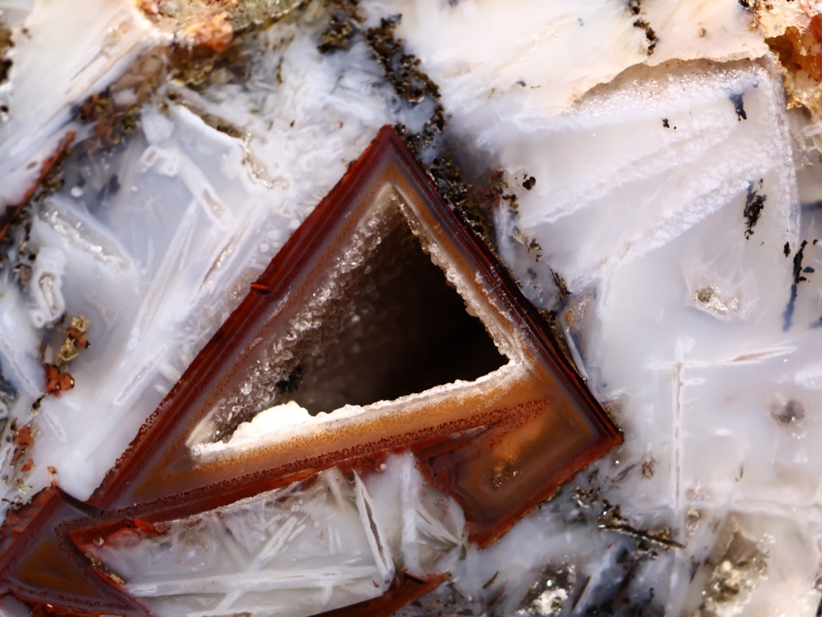 Geometry in Turkish Stick Agate, Ankara, Turkey