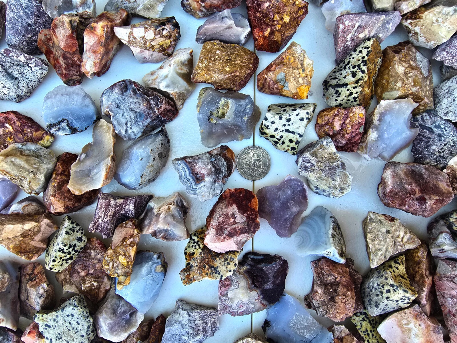 Mexico Crystals Mix Raw Rough Stones Bulk Lot for Tumbling Healing Collecting