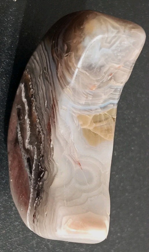 Crazy Lace Agate “Moon” Bands Palmstone Cab Arts Crafts 1-5/16″ Wide 1/4″ Thick