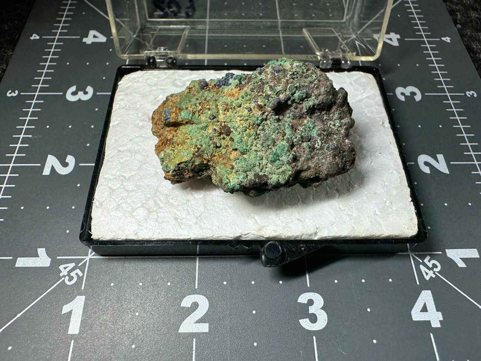 ➤ 1-7/8″ AZURITE & MALACHITE CRYSTAL CLUSTER – Kelly Mine New Mexico VIDEO➤209