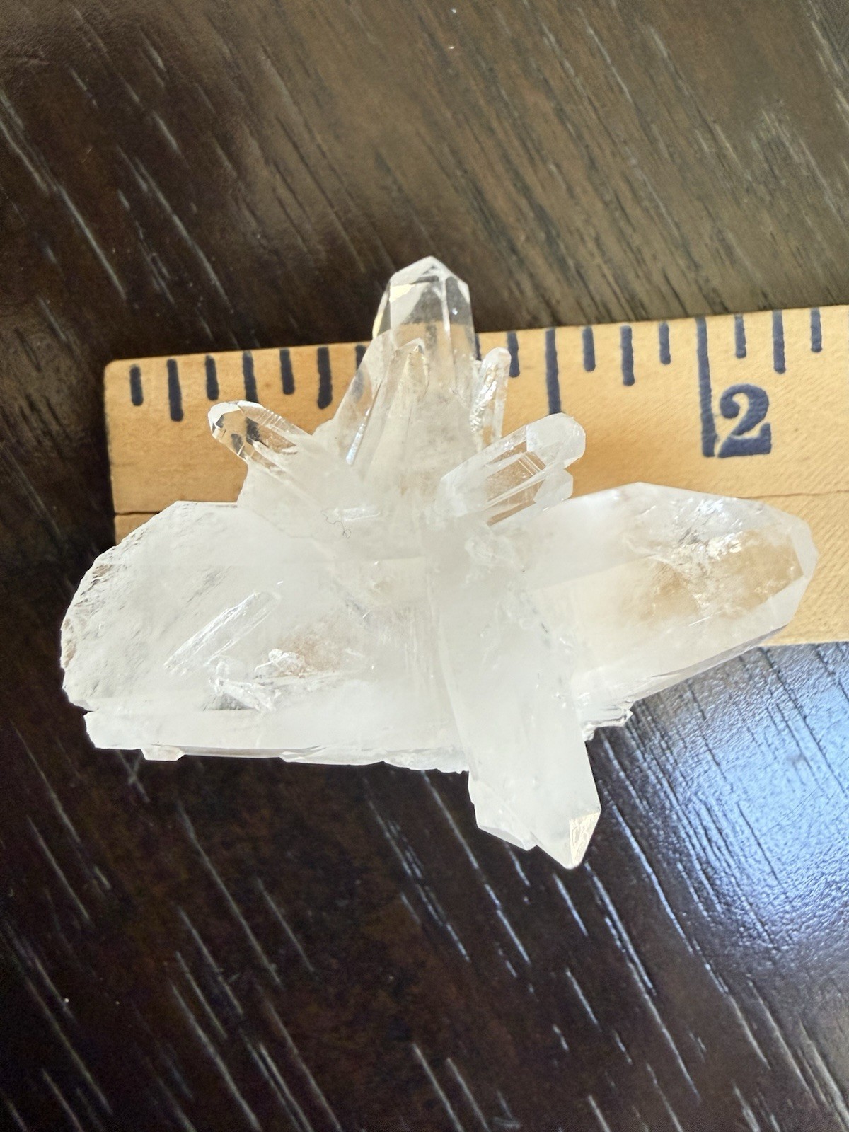 High Quality Diamantina Lemurian Quartz Cluster With DT Point Crystal Brazil