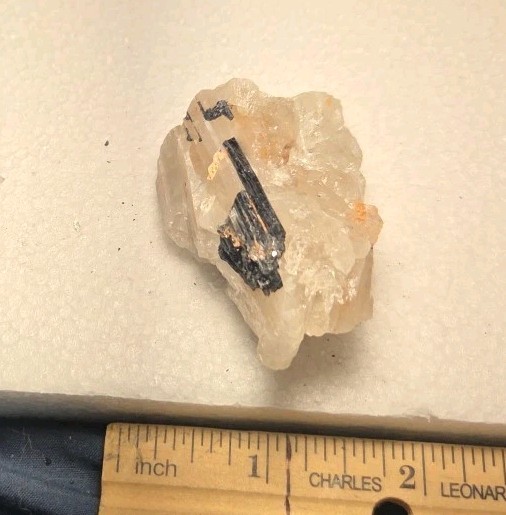 Black Tourmaline In Quartz Matrix Natural 2.25×1.4x.9 Inches Phenomenal