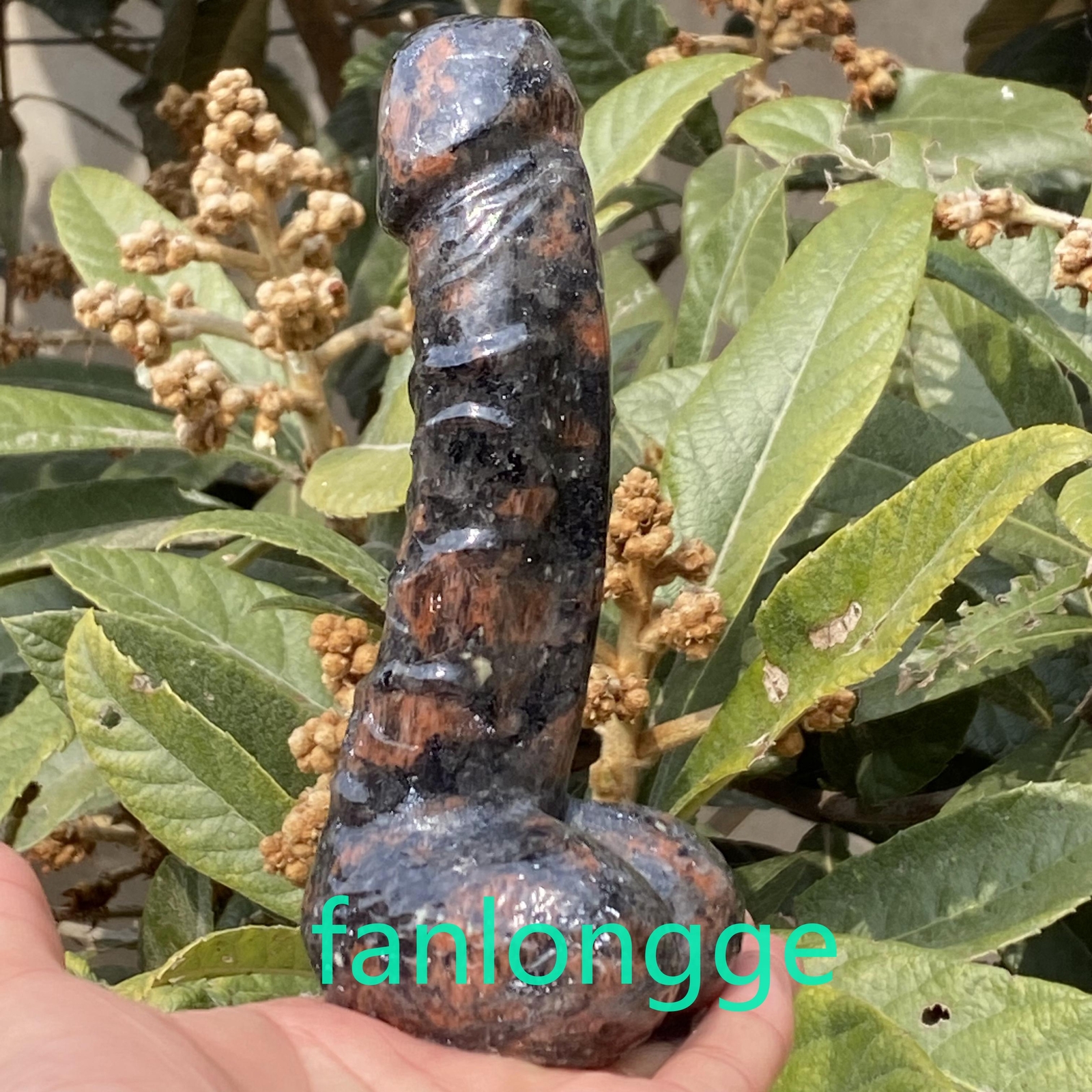 6in Wholesale Natural Red llanite male penis Quartz Crystal Carved Figurines 1pc