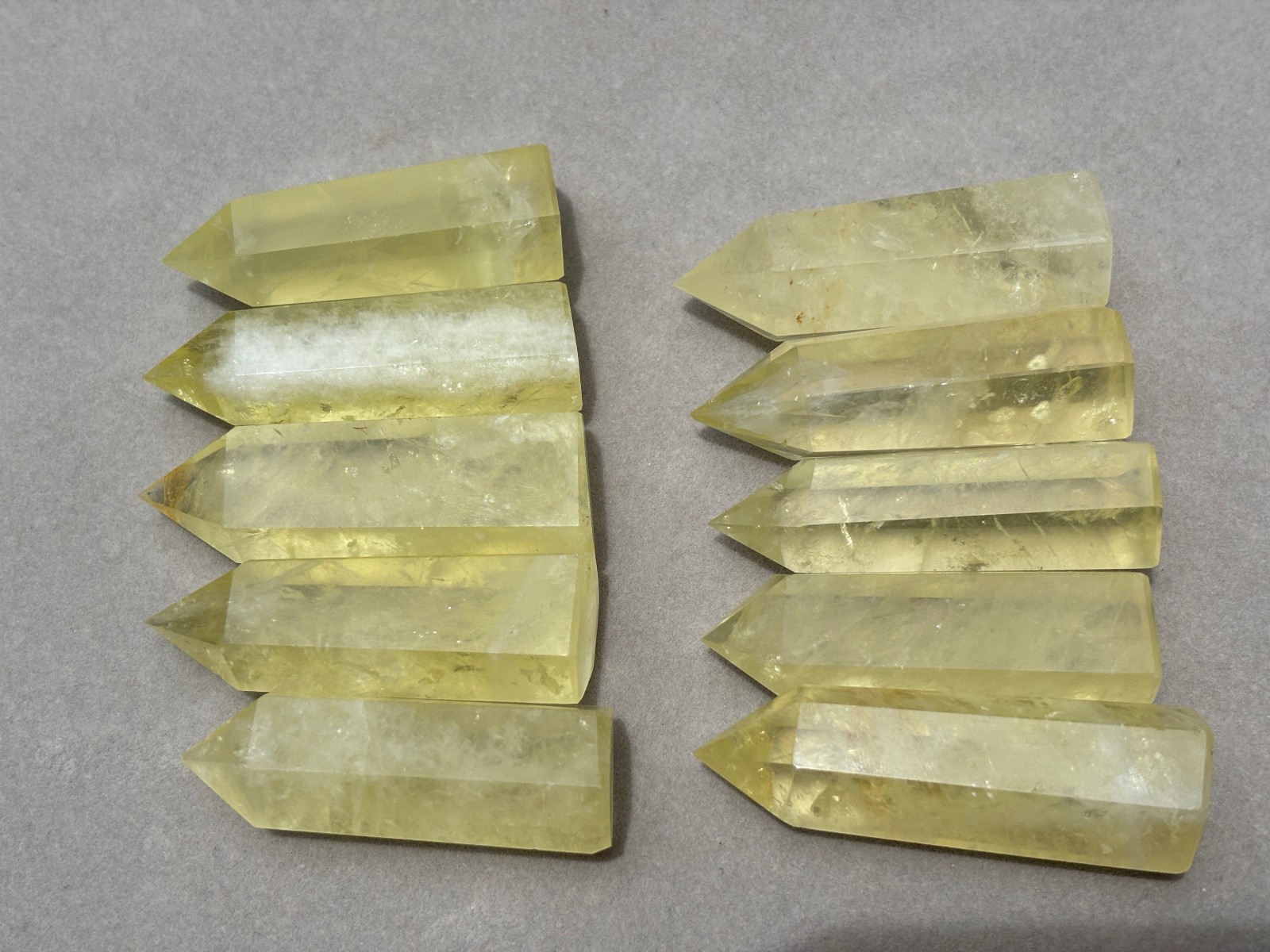 10pcs Lot 2” Citrine Point Natural Quartz Crystal Healing Obelisk Wands