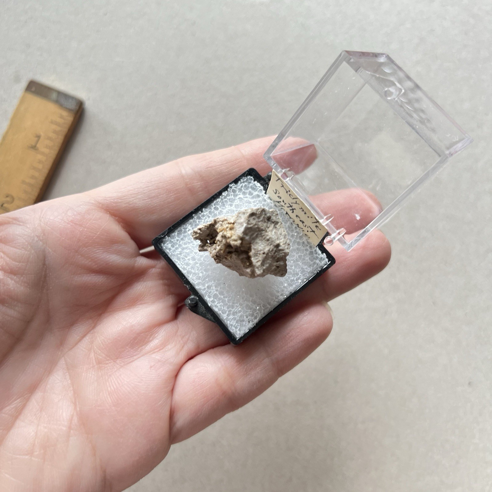 Tridymite Thumbnail, Moravia Czech Republic, Vintage Mineral