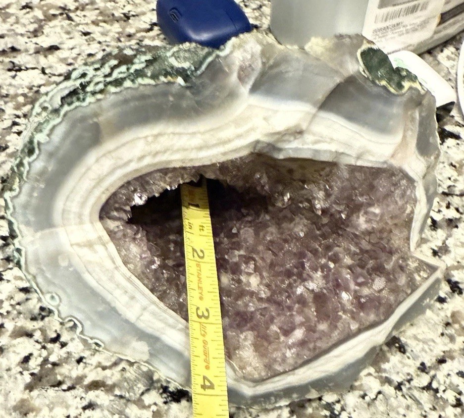 5lb 10oz Natural Amethyst Geode Quartz Crystal Cluster Mineral Specimen