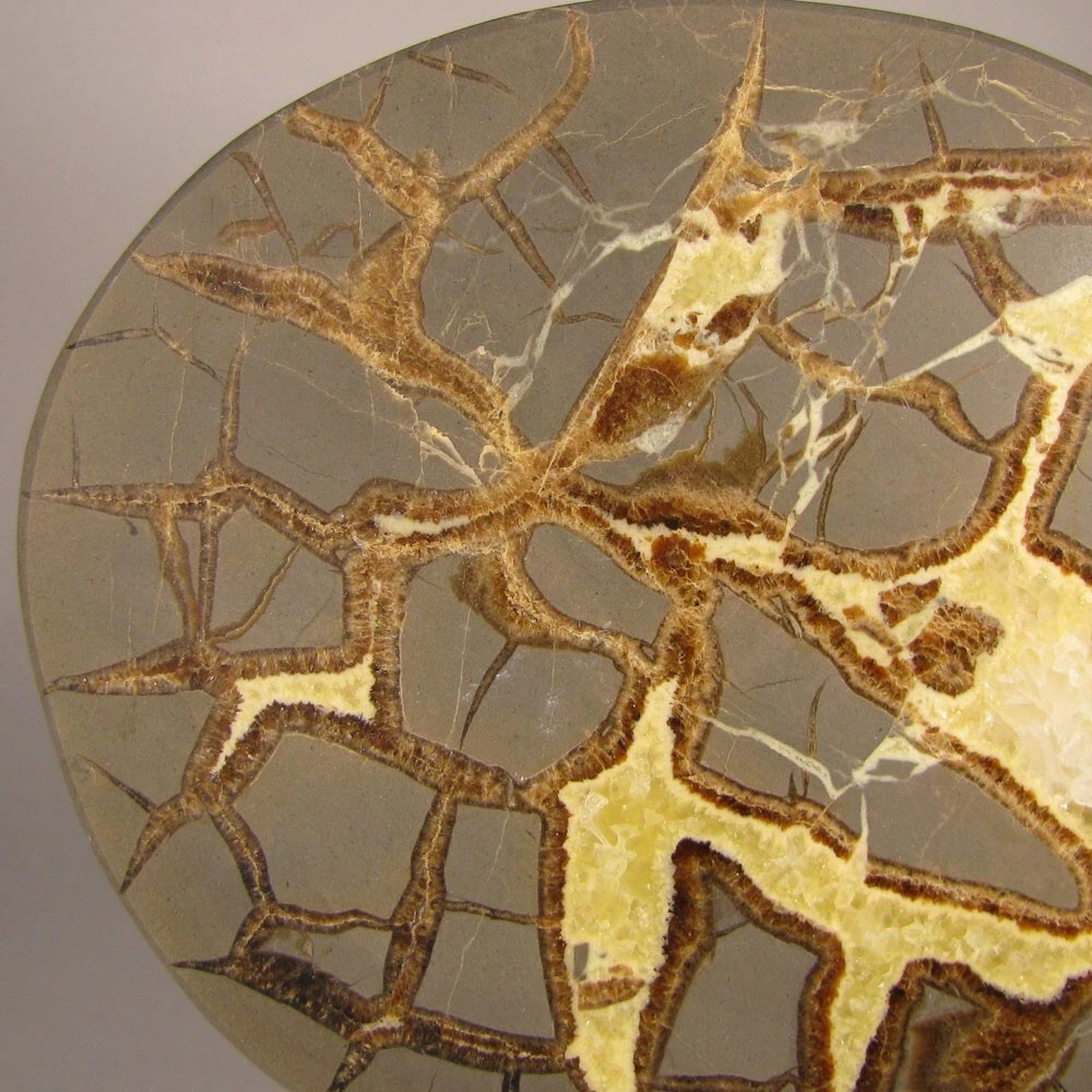 6″ Polished SEPTARIAN GEODE End Slab – Utah – 1.7 lbs.