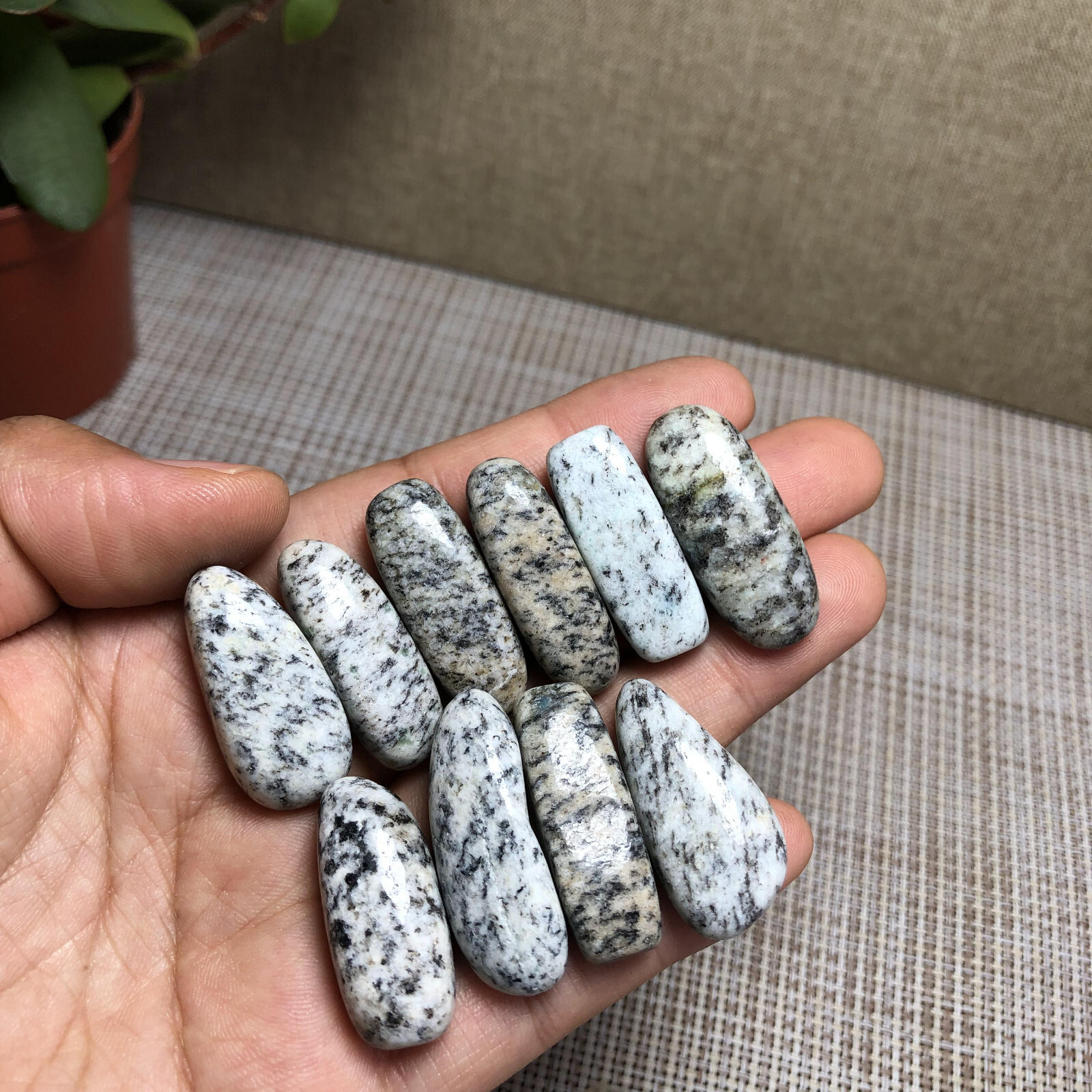 10Pcs NATURAL k2 gemstone crystal Polish specimens Tumbled 66g A3022