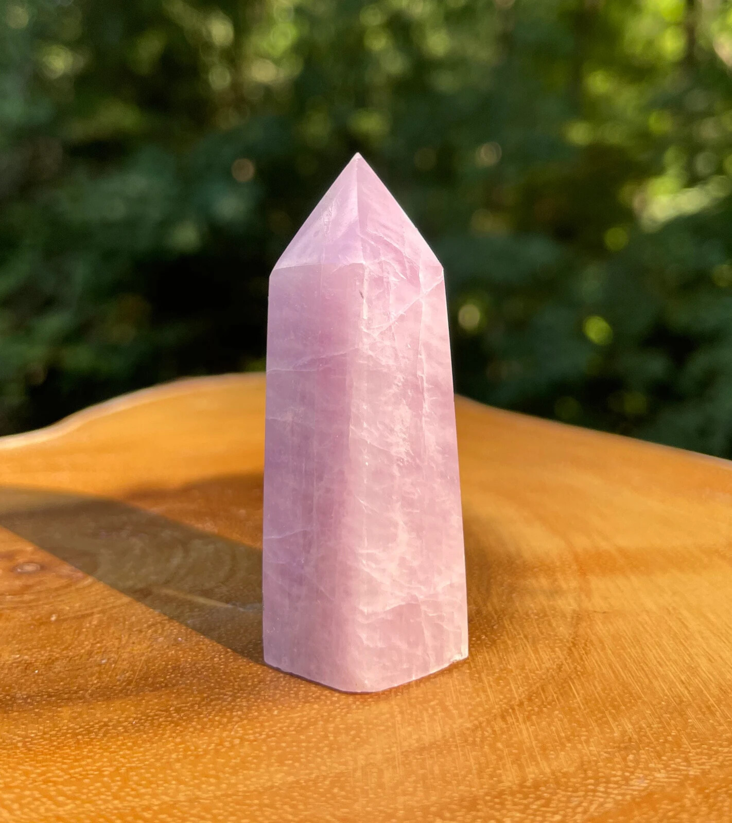 Awesome Lilac Purple Kunzite Point *Flashy *Stone of Emotion *Peace *Calmness
