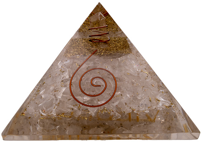 Clear Quartz Orgonite Pyramid – Vibe Products
