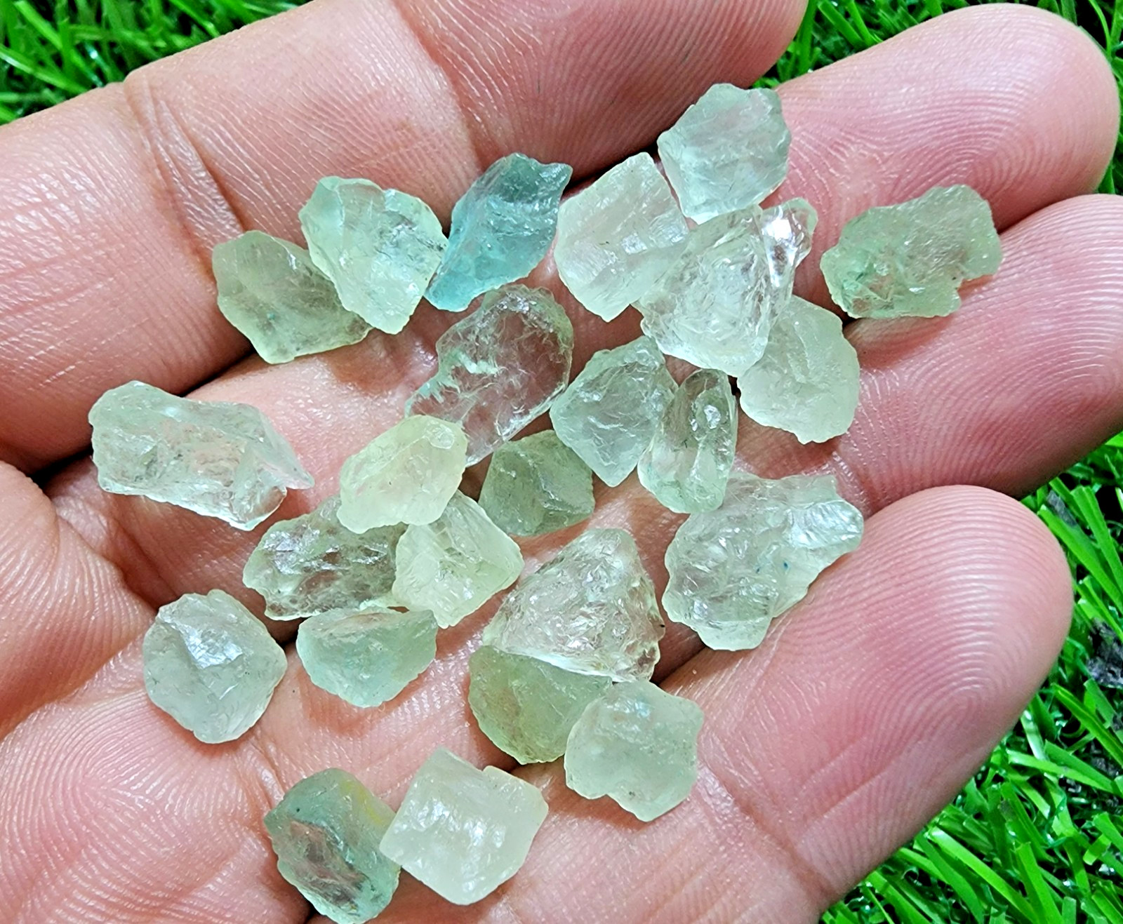 AAA+ Quality Aquamarine Gemstone Rough Lot 8-13mm Loose Stones Jewelry Making