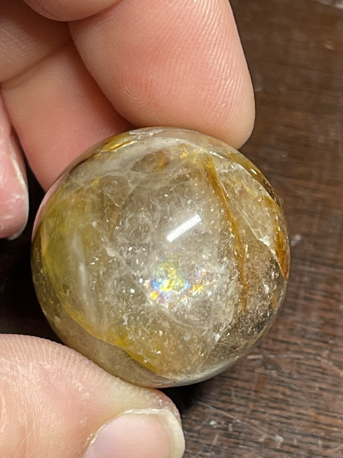 Golden Healer Mini Sphere Ball Orb Marble 26.5mm 23g
