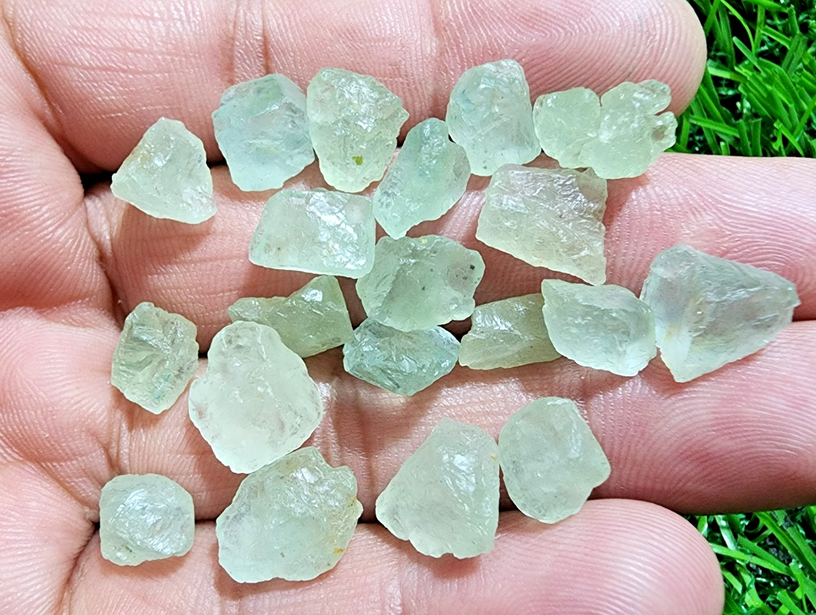 Amazing Rare Aquamarine Gemstone Rough Lot 8-12mm Loose Stones Jewelry Making
