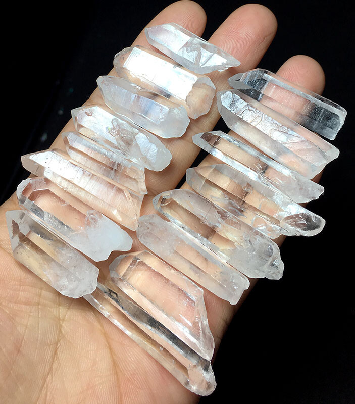 100g Tibet Himalayan RARE Natural clear Lemurian Quartz Crystal point