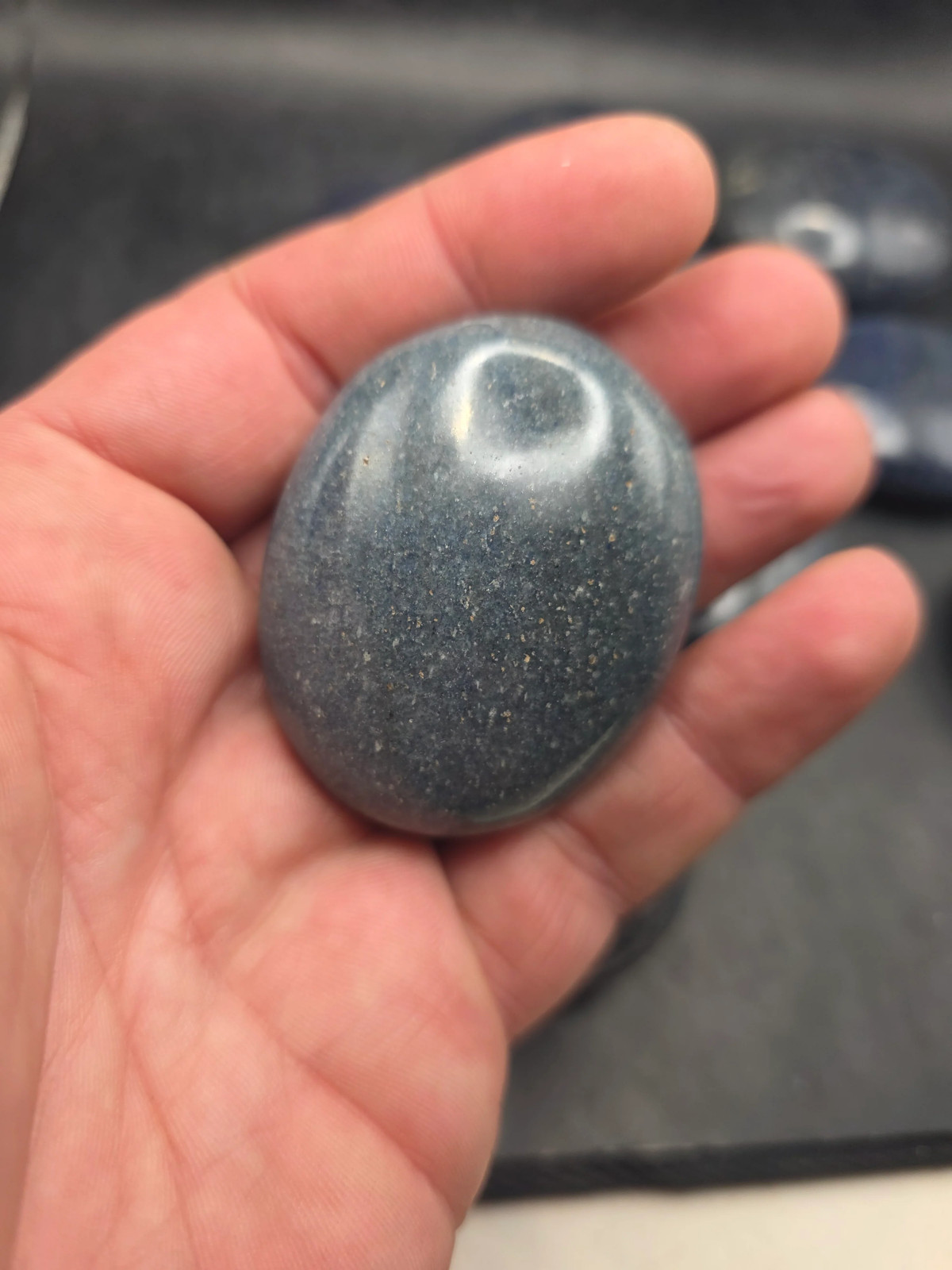 Lazulite palm stone! 1.6 too 2 inches