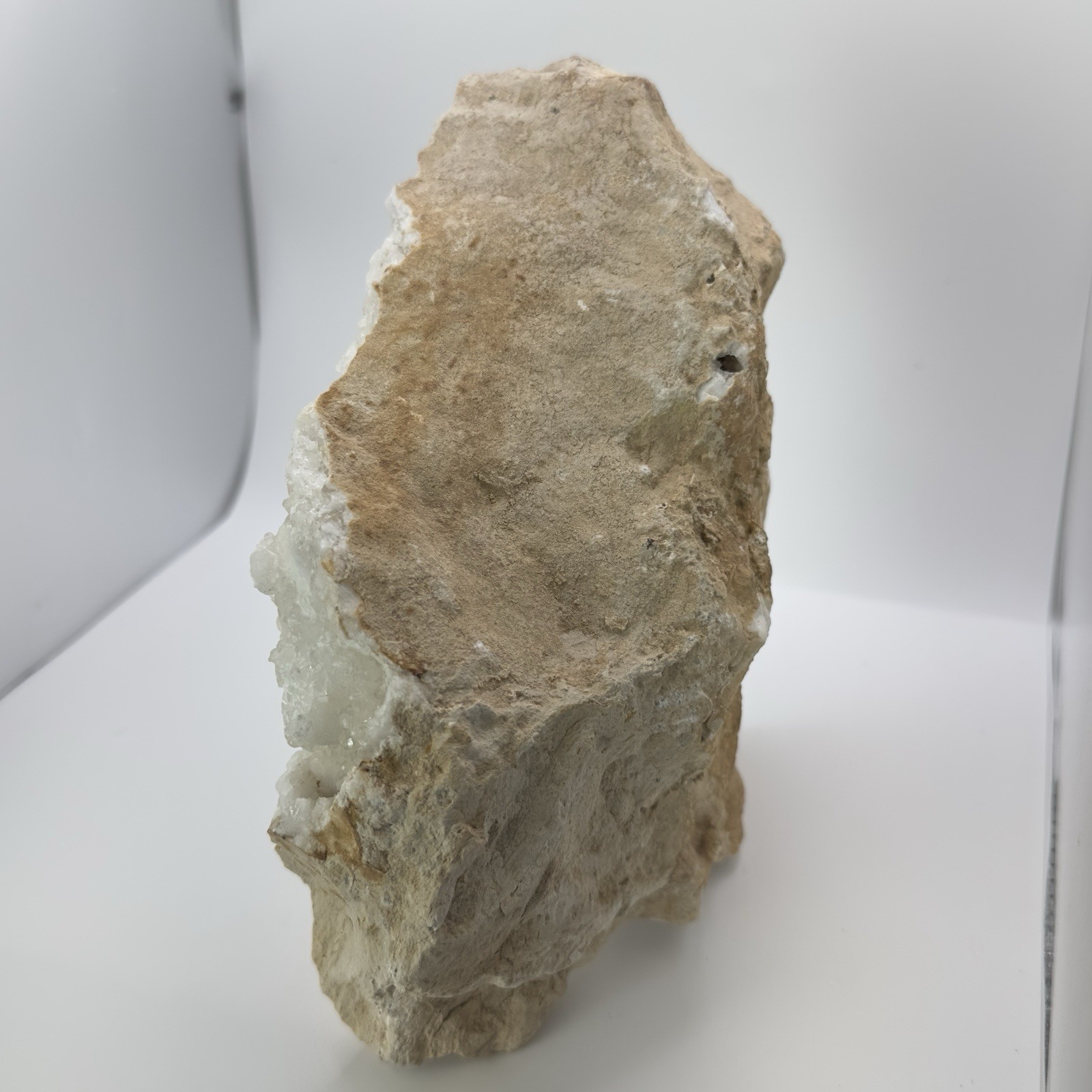 Large 5lb Quartz Geode Cluster Self-Standing Natural Crystal Display Specimen