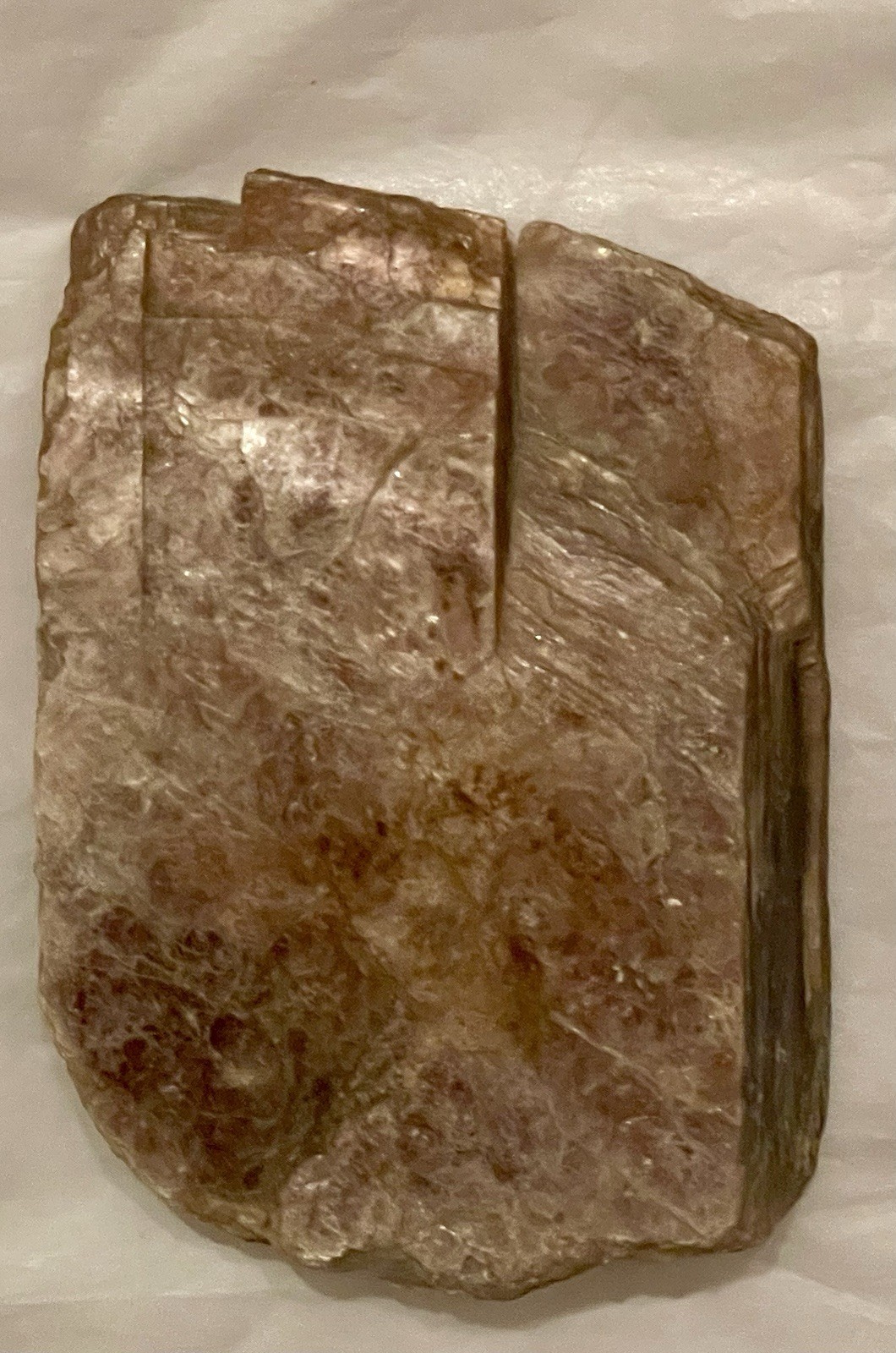 Muscovite Mica Book Hard Crystal Pink Shiny Layers Multicolor 79 Grams Beautiful