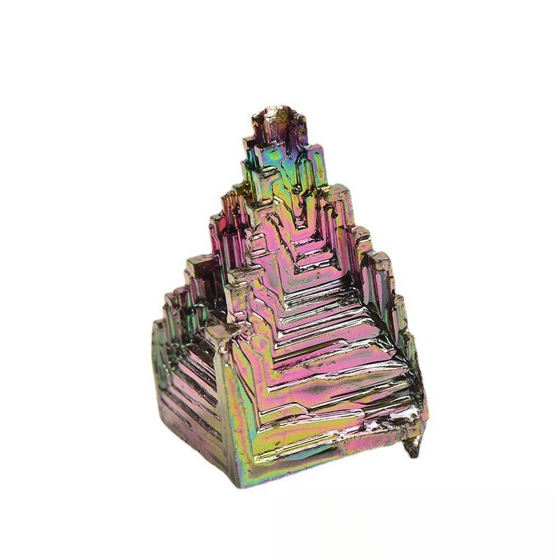 50~100gNatural Bismuth Ore Rainbow Crystal Mineral Specimen Healing Stone 1~3PCS