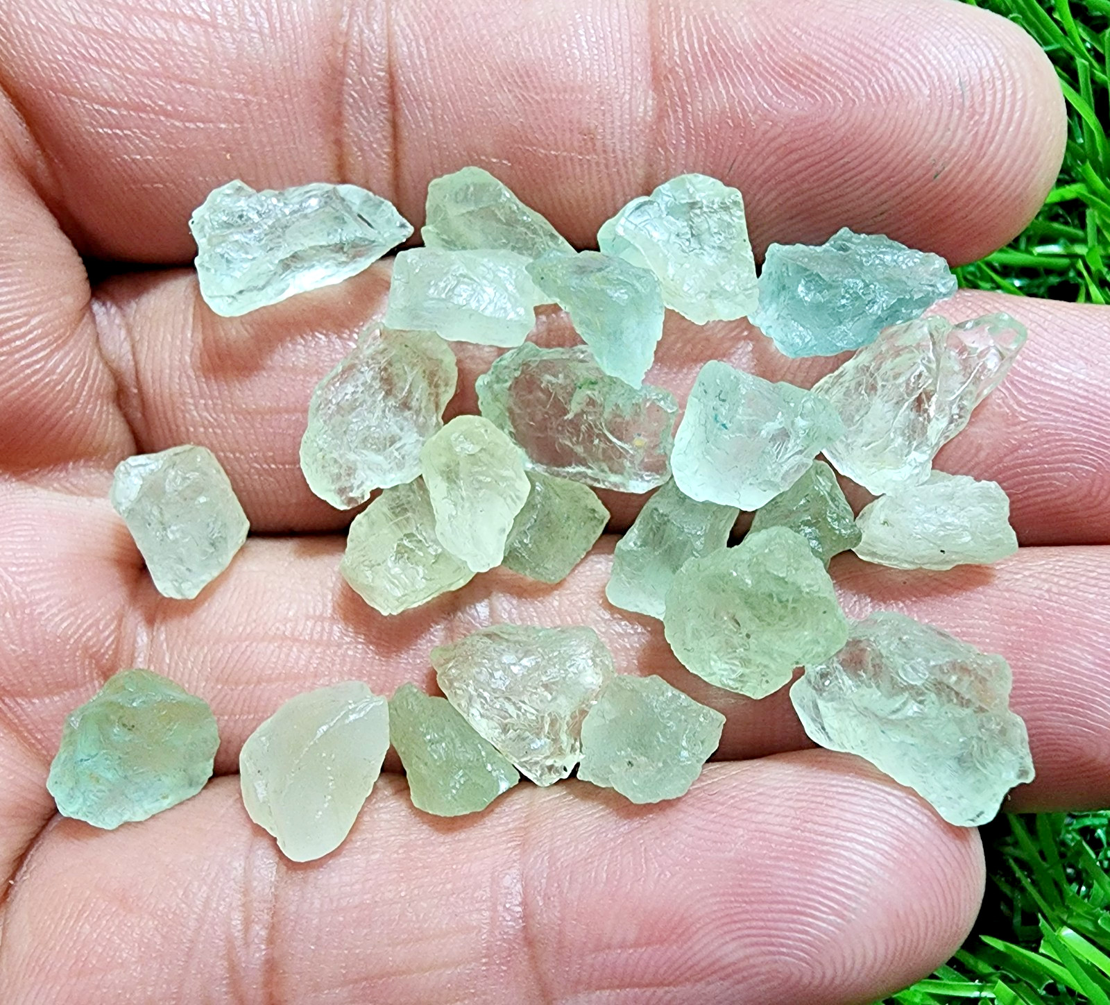 AAA+ Quality Aquamarine Gemstone Rough Lot 8-13mm Loose Stones Jewelry Making