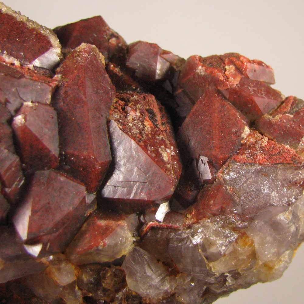 4.7″ Red HEMATOID AMETHYST Skeletal Crystals Cluster – Morocco – 1.4 lbs.