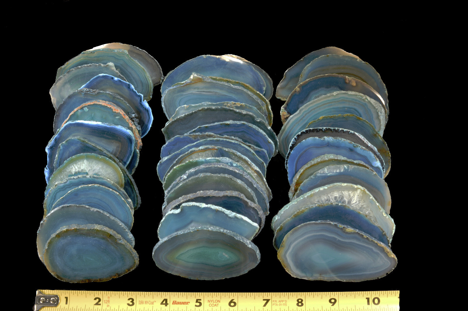 Agate Geode Teal Slab 2 1/2″ Polished Slice Metaphysical Chakra Healing