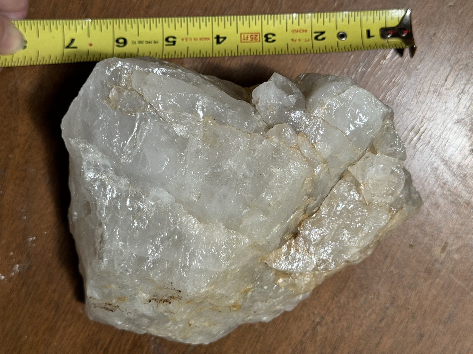 6.6lb Clear Smoky Quartz Crystal Cluster Rainbow Luminescent Rough Specimen