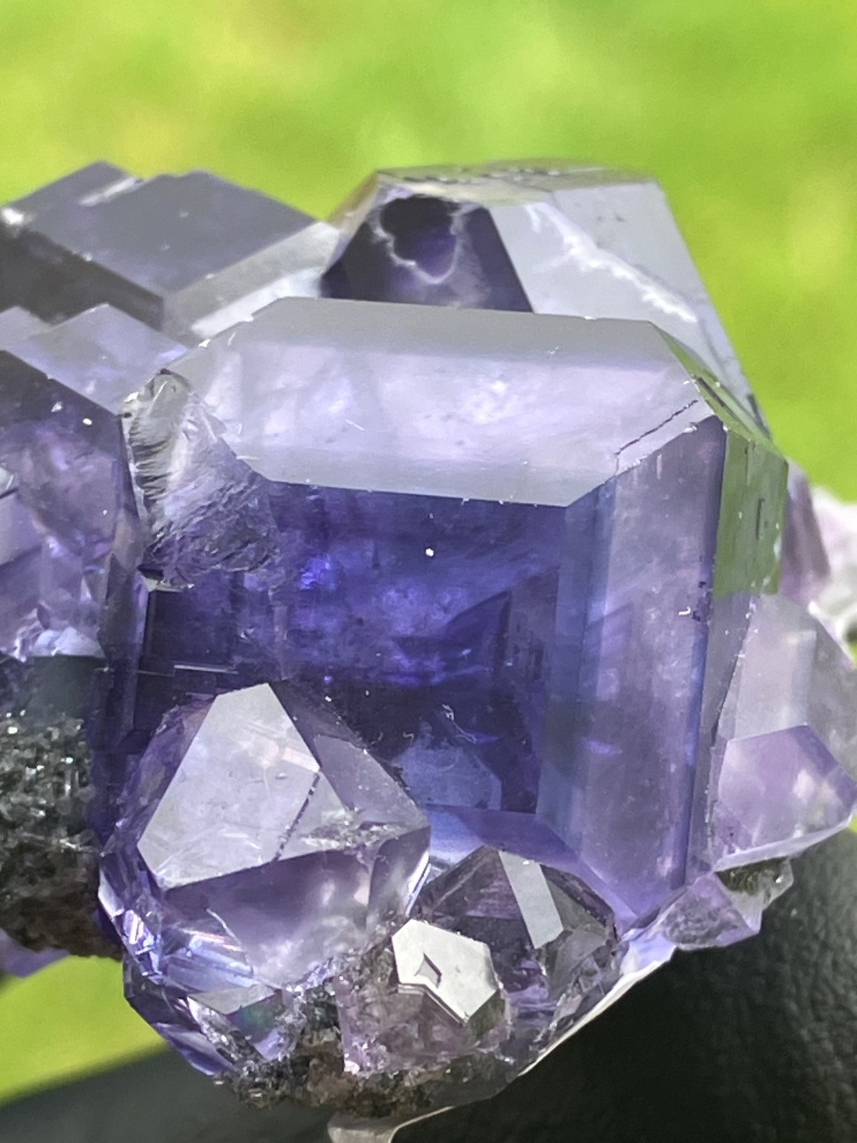“Tanzanite” Fluorite gemmy lustrous large crystals XiaYang Mine Fujian China