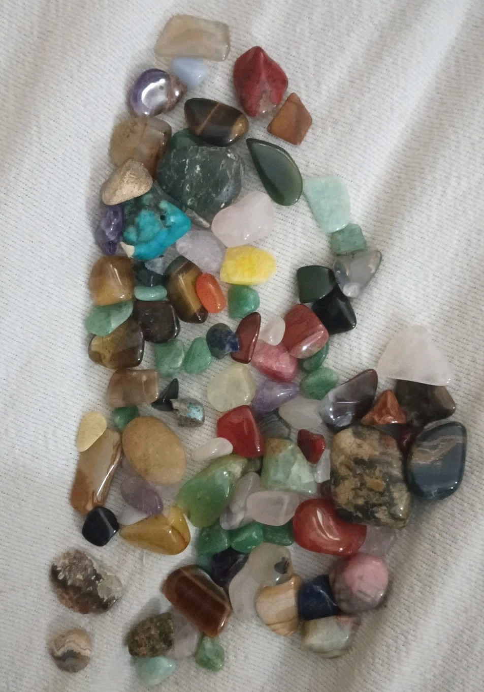Mixed Tumbled Crystal Stone Lot 34 Pcs Natural Healing Crystals Wholesale Set