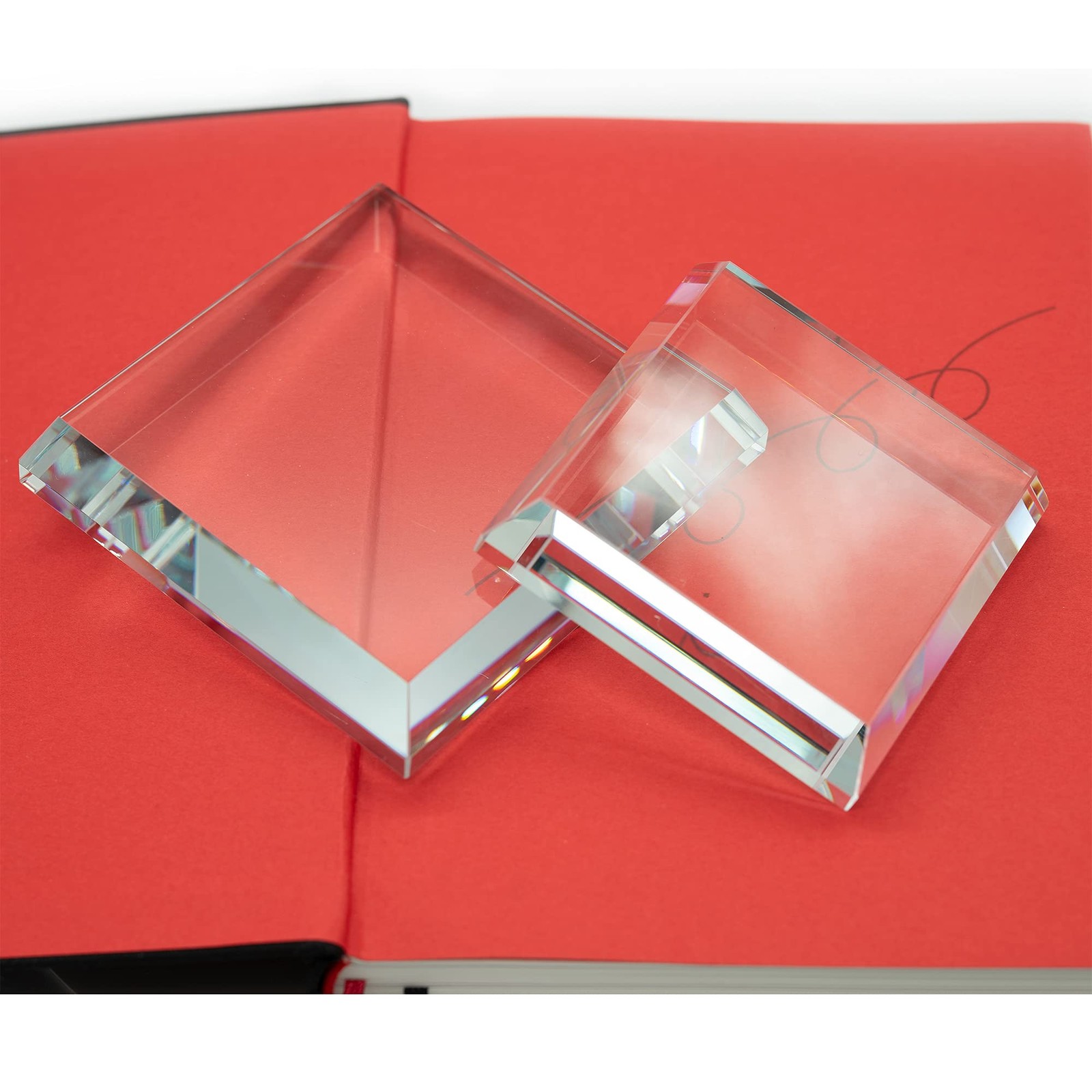 Clear Crystal Glass Square Display Base Display Stand for Collectibles (3.93i…