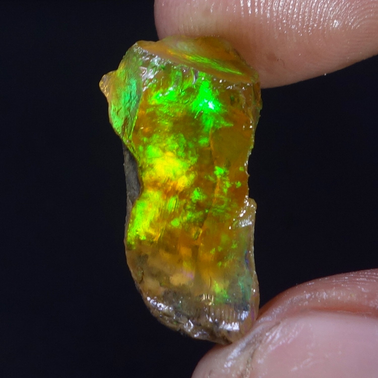 16.00 Cts 100% Natural Welo Fire Ethiopian Oil Opal Rough Cab Gems Ring Nacklace