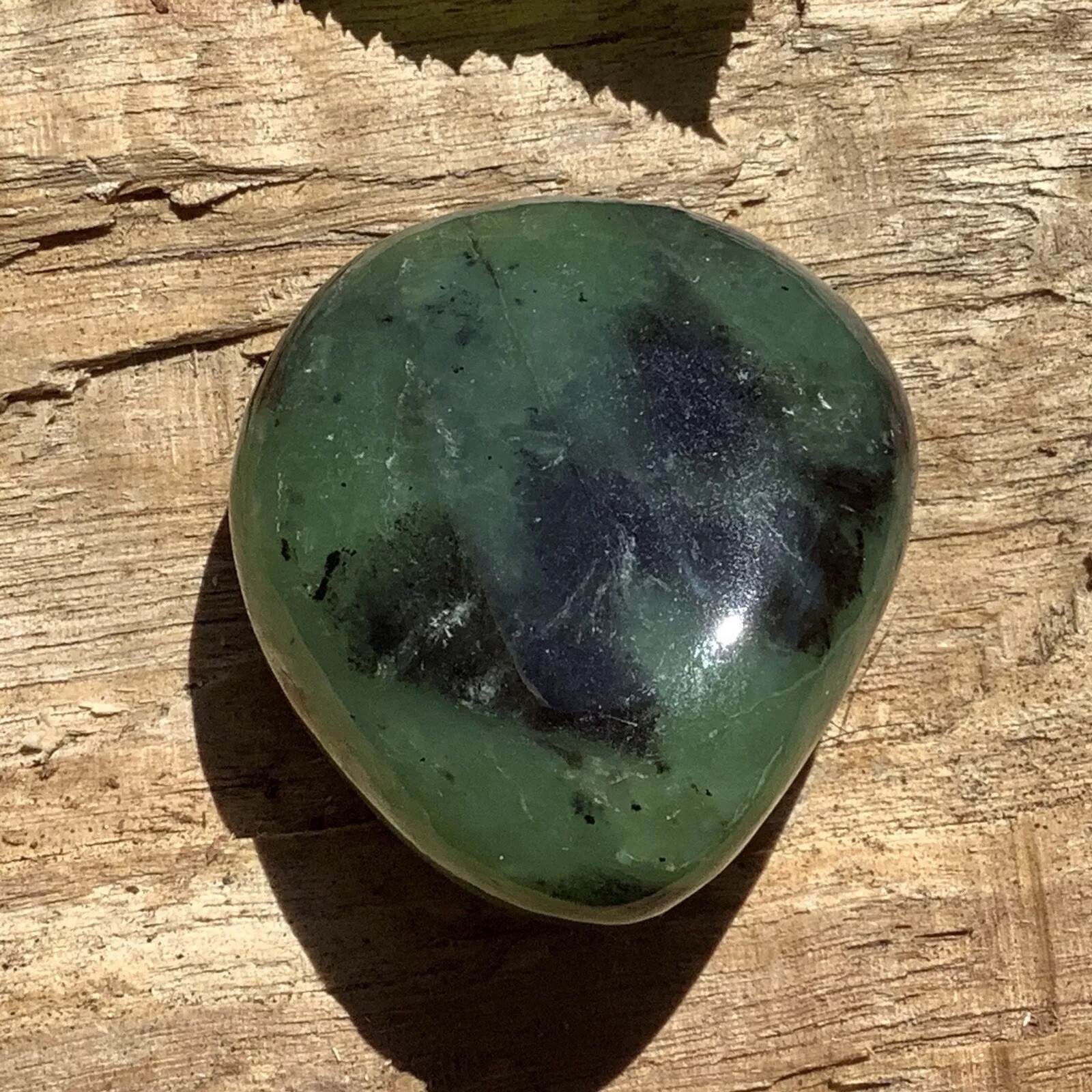 Siberian Jade Pebble Green Nephrite Jade Stone Polish Sayan Mountain Siberia #8